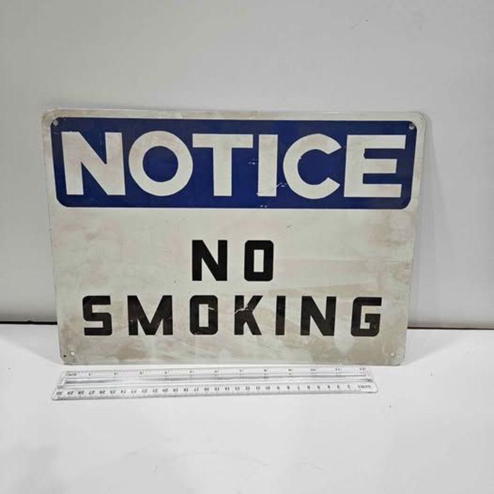 Notice No Smoking Sign